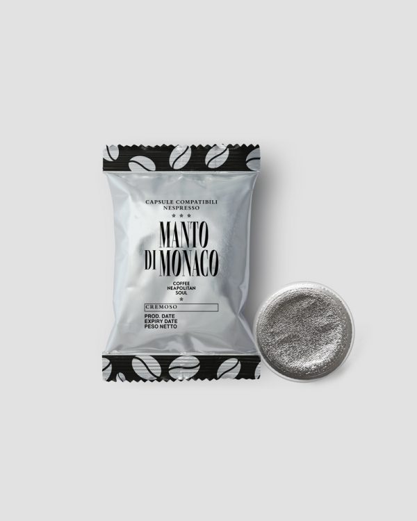 Immagine principale: 100 Capsule compatibili Nespresso Manto di Monaco CREMOSO (Bianca)