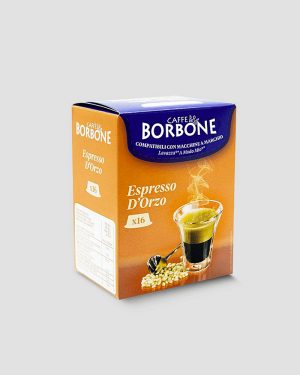 Immagine principale: 16 Capsule Espresso d’Orzo compatibili Lavazza A Modo Mio Caffè Borbone