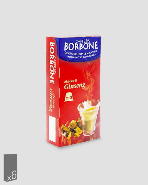 Immagine principale: 60 Capsule Caffè al Ginseng compatibili Nespresso Caffè Borbone