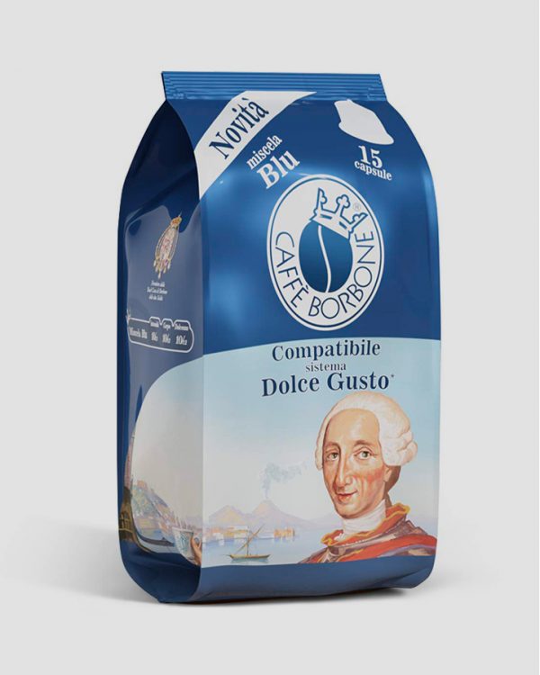Immagine principale: 90 Capsule compatibili Nescafè Dolce Gusto Caffè Borbone BLU
