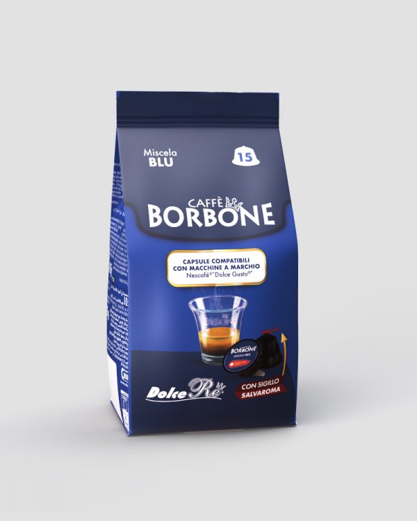 Immagine principale: 90 Capsule compatibili Nescafè Dolce Gusto Caffè Borbone BLU